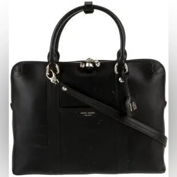 NEW Henri Bendel Noho Pebbled Briefcase - Picture 10 of 11